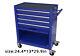 4 Drawers Tool Cabinet With Tool Sets With Wheels Tool Box With Handle-blue