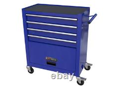 4 Drawers Tool Cabinet with Tool Sets with Wheels Tool Box with Handle-BLUE