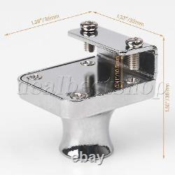50Sets Chrome Glass Cabinet Display Door Lock For 10mm Thickness Hinged Door