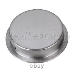 50Sets Silver Circle Flush Concealed 304 Stainless Steel Closet Knob OD 70mm