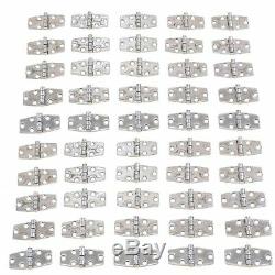 50 Boat RV Door Hinges Polished Stainless Steel 3 x 1.5 Mirror Finish New Set