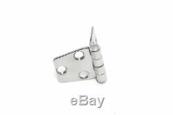 50 Boat RV Door Hinges Polished Steel Stainless 3 x 1.5 Mirror Finish New Set