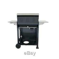 5-Burner Propane Gas Grill Stainless Steel Kitchen Side Burner Black Cabinet Set
