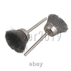 5pcs 25MM diameter end brushes Stainless Steel Wire Brush Drill End 1/8 shank