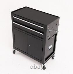 8-Drawer Rolling Tool Chest Steel Combination Set Black