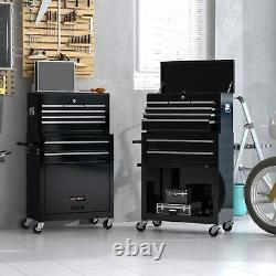 8-Drawer Rolling Tool Chest Steel Combination Set Tool Storage Cabinet with Wheels