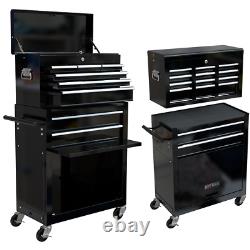 8-Drawer Rolling Tool Chest Steel Combination Set Tool Storage Cabinet with Wheels