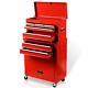 8-drawer Steel Tool Chest And Rolling Cabinet Set Red Organizer With Wheels New