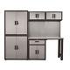 8 Piece Torin Garage Fully Lockable Cabinet Combo Set Free Ship New