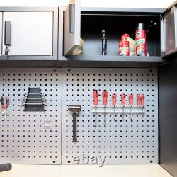 8 piece Torin Garage Fully Lockable Cabinet Combo Set FREE SHIP NEW
