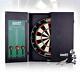 All-in-one Dartgame Center With Self-healing Bristle Dartboard Cabinet Set
