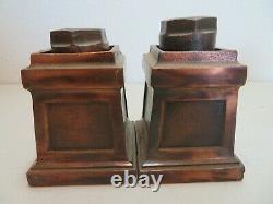 Antique Cast Iron/Steel Display Cabinet Adjustable Feet Set of 4