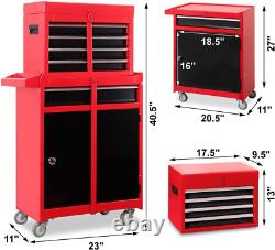 BIG RED ATBT2315RB Rolling Tool Chest with 5 Sliding Drawers, Lockable Tool Box