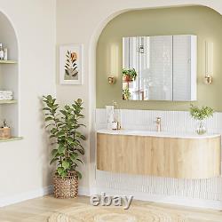 Bathroom Mirror with Storage, 27.6 X 23.6 in Medicine Cabinet for Bathroom with