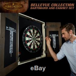 Brand New Barrington Premium Bristle Dartboard Cabinet Set Bellevue