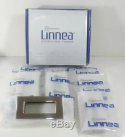 Brand New Set Of 8 Linnea Flush Recessed Pulls Stainless Steel 4 Draws & Cabinet
