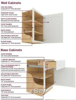 Brand new set of utility cabinets and base drawers by Ideal Cabinetry