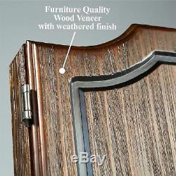 Bristle Dartboard Cabinet Wood Set 6 Steel Tip Darts High Quality Sisal Board