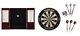 Bristle Dartboard + Mahogany Steel Tip Cabinet + Vanity + Celtic Dart Sets