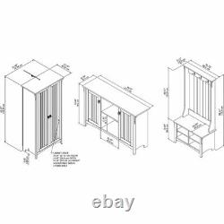 Bush Furniture Salinas Entryway Storage Set with Accent Cabinets