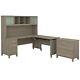 Bush Furniture Somerset 72w Sit To Stand L Desk With Hutch And File Cabinet