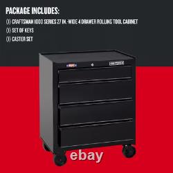 CRAFTSMAN 1000 Series 4-Drawer Steel Rolling Tool Cabinet Workshop Garage New