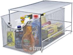 Cabinet Organizer Set Awesome Mesh Storage Organizer with Pull Out Drawers