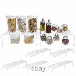 Cabinet Storage Shelf Set Of 6 Extendable 16 To 32.5 Inch Steel Metal Wire Count