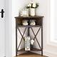 Cabinet/table, 3-tier Display Shelves With Protection Door, Metal Frame Storage