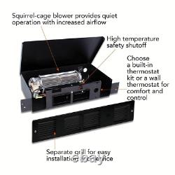 Cadet Under-Cabinet Electric Wall Heater 240V 1000-Watt 1-Heat Setting Black