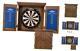 Charleston Bristle Dartboard Cabinet Set Includes 18 Dartboard And 6 Steel