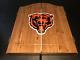 Chicago Bears Nfl Football Dartboard Wood Cabinet Set Brand New
