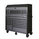 Combination Tool Chest 56 In. W 23-drawer And Rolling Cabinet Set In Matte Black