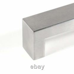 Contemporary Stainless Steel Cabinet Bar Pull Handle Set of