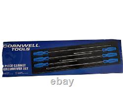 Cornwell Tools 6 Piece Blue Cabinet Screwdriver Set CSD86CS Brand New