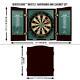 Dart Board Cabinet Game Dartboard Game Set With 6 Deluxe Steel Tip Darts