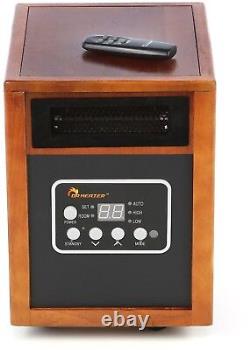 Decorative Electric Cabinet Space Heater withRemote &Timer 1500W Portable