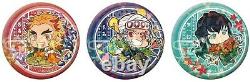 Demon Slayer Hologram Tin Badges Birth Flower Ver. 12 Handles Complete Set Japan
