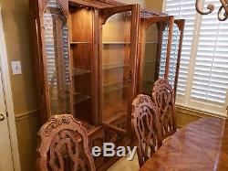 Dining room set with bar and china cabinet