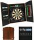Electronic Dartboard Cabinet Set Includes 6 Steel Tips 6 Soft Tips Extra Tips