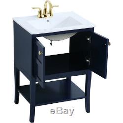 Elegant Lighting VF2100BL Mason Blue Vanity Sink Set
