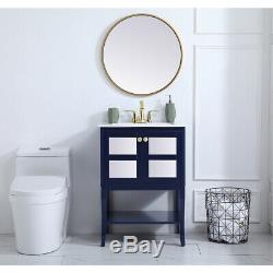 Elegant Lighting VF2101MRBL Mason Blue Vanity Sink Set