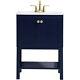 Elegant Lighting Vf2524bl Mason Blue Vanity Sink Set