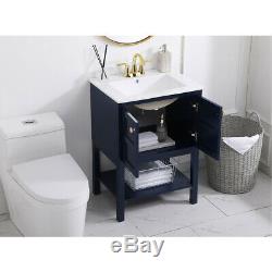 Elegant Lighting VF2524BL Mason Blue Vanity Sink Set