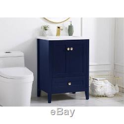 Elegant Lighting VF-2001BL Aqua Blue Vanity Sink Set