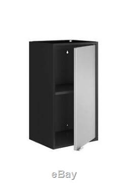 Floating Cabinet in Black and Gray Finish Set of 2 ID 3820320