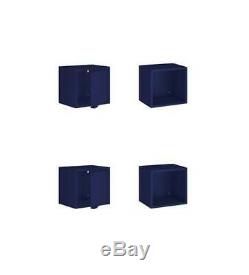 Floating Cabinet in Blue -Set of 4 ID 3820329