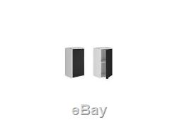 Floating Cabinet in White and Black Finish Set of 2 ID 3820319