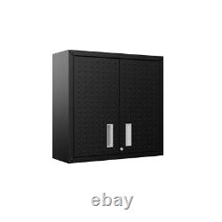 Fortress Floating Garage Cabinet in Charcoal Grey (Set of 2)