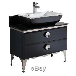 Fresca FCB7712-V Moselle 35-1/5 Free Standing Vanity Set with Steel Cabinet
